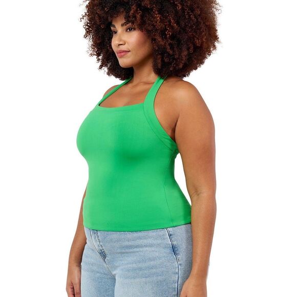 Edited by Remi Bader Women's Halter Top Plus Size 1X Green - Picture 4 of 13